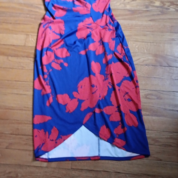 Bokd Elements Red & Blue Cut- to-Curve Tank Dress ■ Size XS - Picture 3 of 10